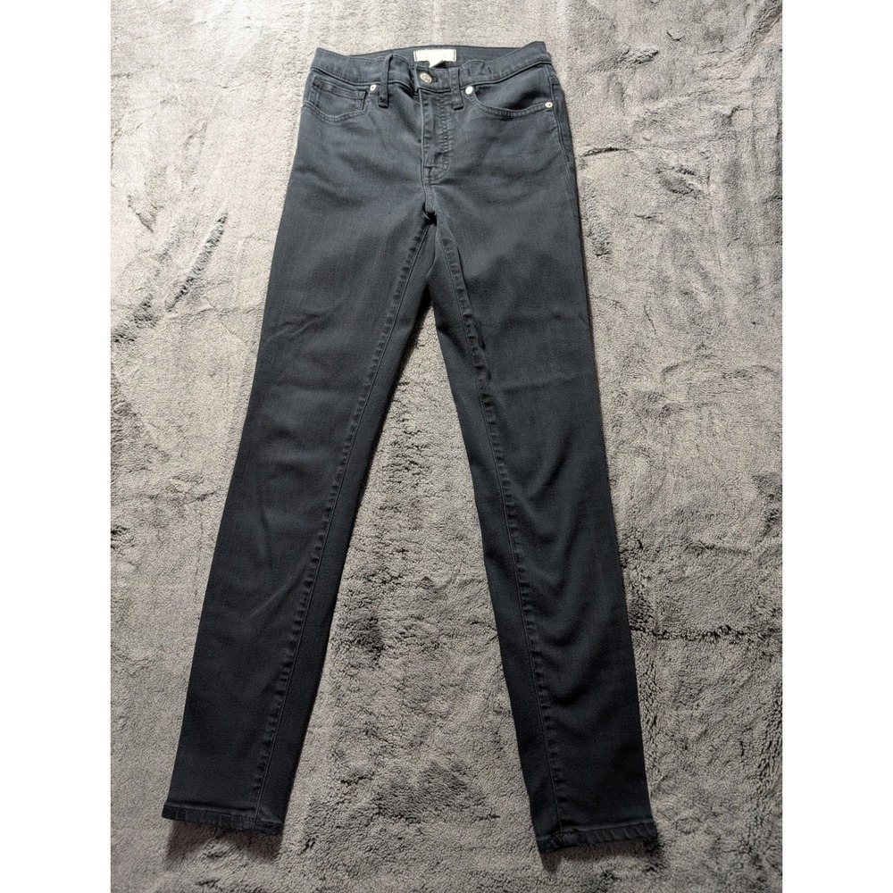 Madewell 9" Mid Rise Skinny Jeans Women's Size 27T Black